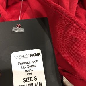 framed lace up dress fashion nova